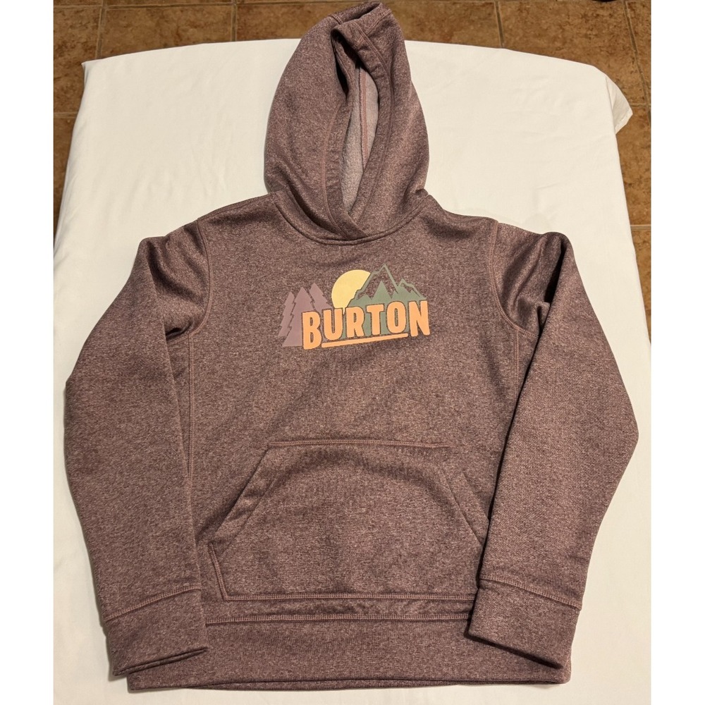 Burton Girl's Hoodie - Size M - Reddish Purple - Very Good Condition - 100% Poly